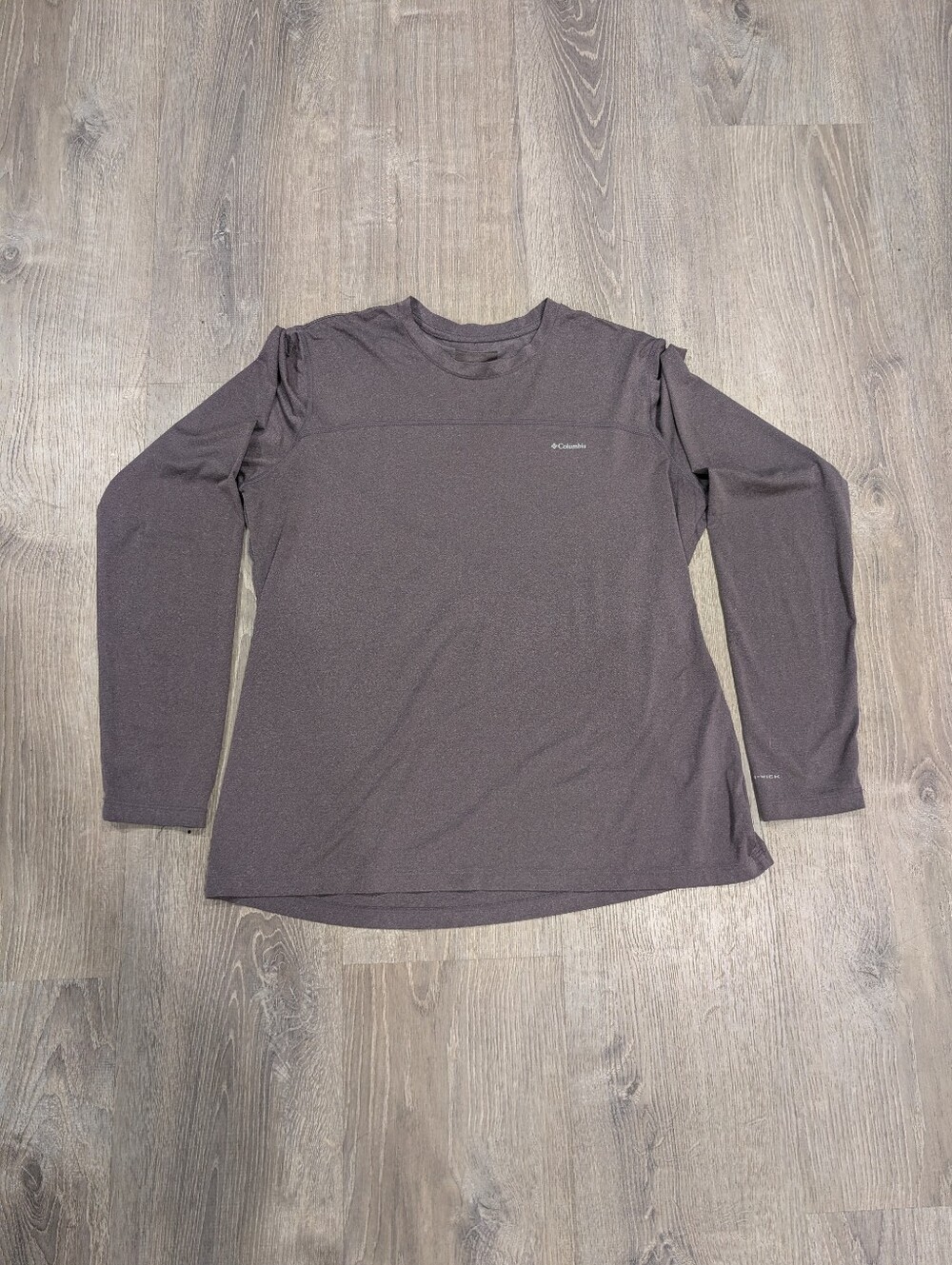Columbia Omni-Wick Gray Long Sleeve Activewear Hiking Trail Top Shirt Womens XL